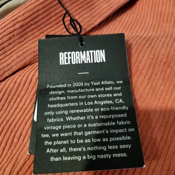 Reformation Sampson Blazer Pink Corduroy Womens Xs - Picture 4 of 6